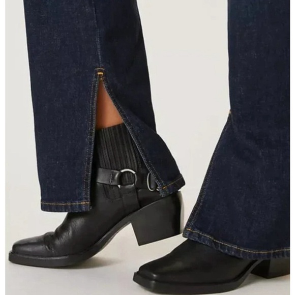 Pilcro Anthropologie High Waist Split Straight Jeans - Picture 2 of 10